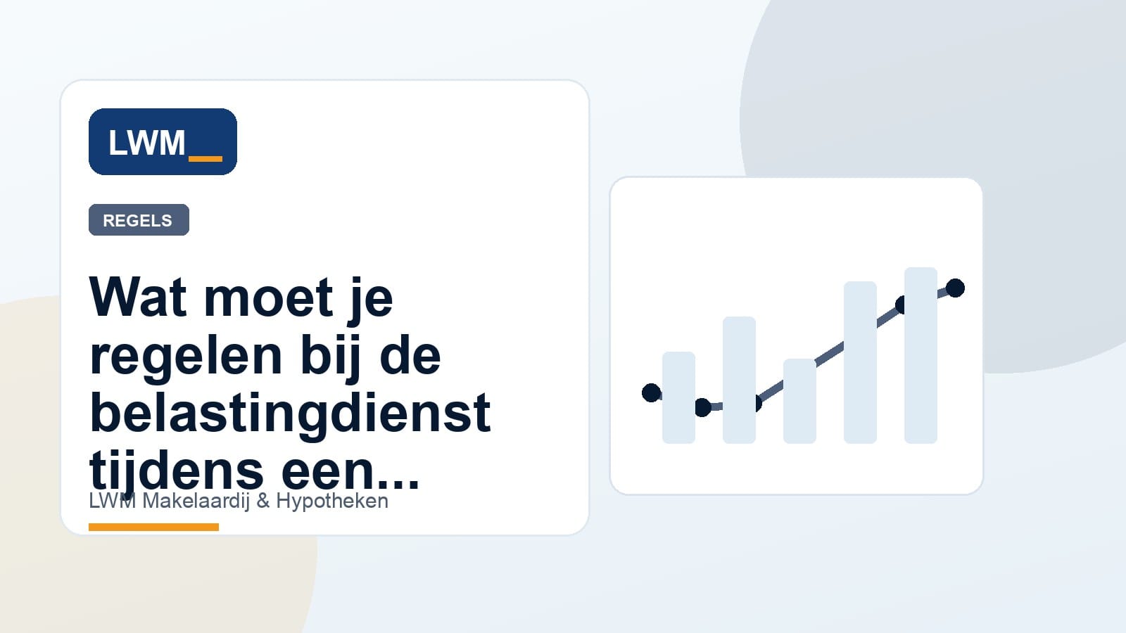 Belastingzaken en woningafspraken ordenen tijdens een scheiding