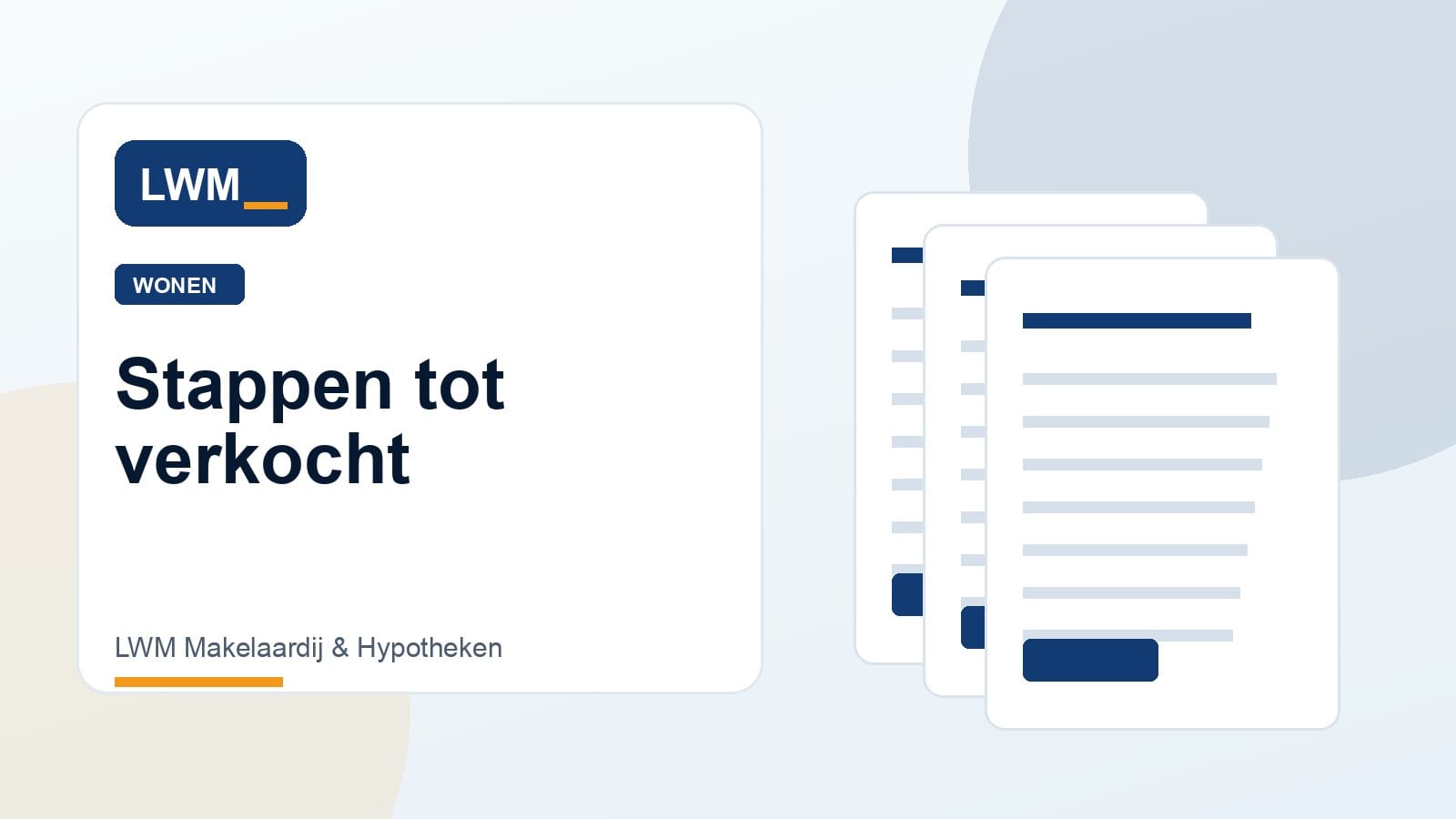 Verkoper en LWM-makelaar bespreken het proces van verkoop tot overdracht