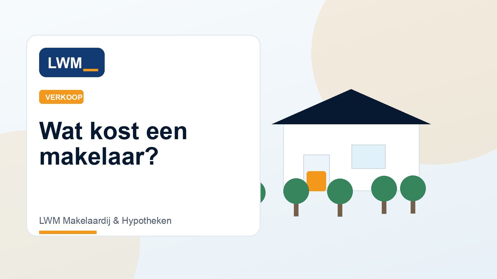 Kosten en diensten van een verkoopmakelaar vergelijken