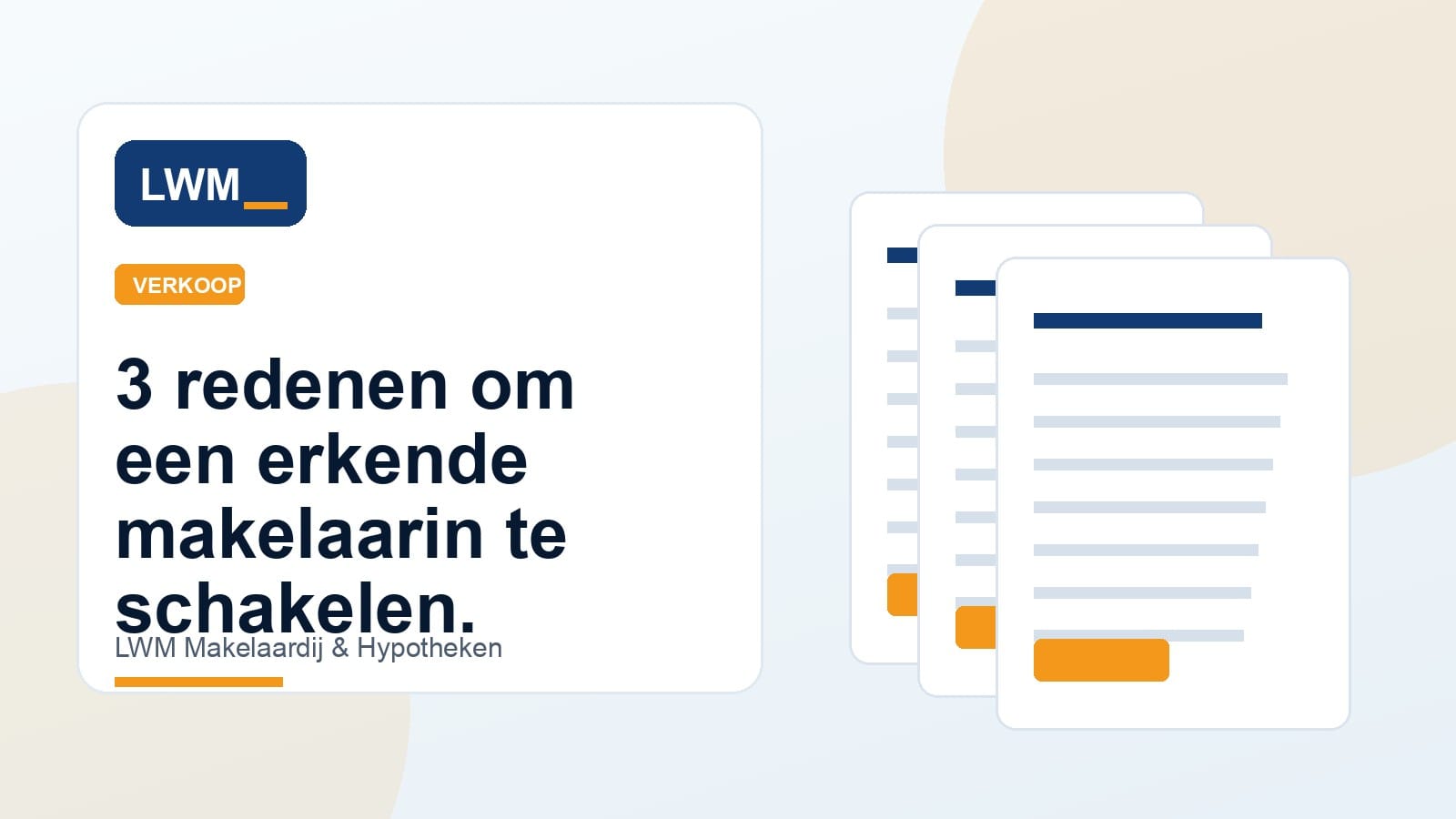 Erkende makelaar en verkoopopdracht controleren